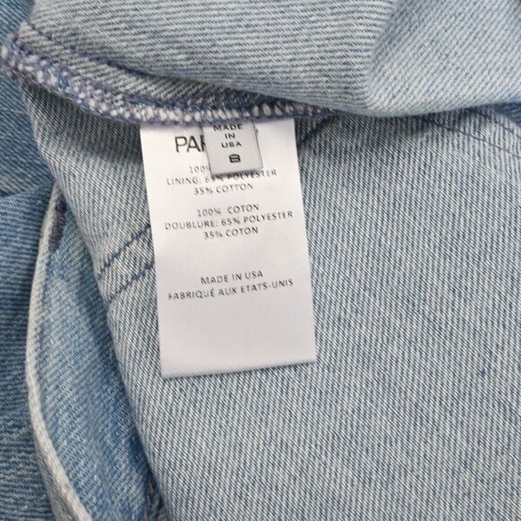 Partow Mika High Waist Jeans Denim Size 8 Light Wash Tapered Cropped - Picture 5 of 8